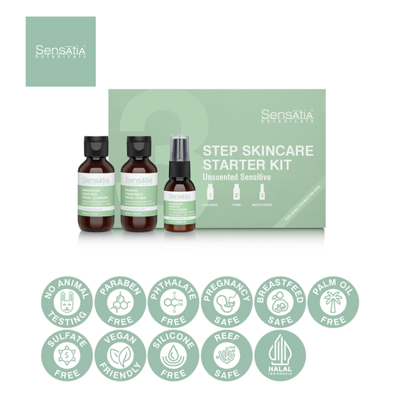 3-Step Skincare Starter Kit - Unscented