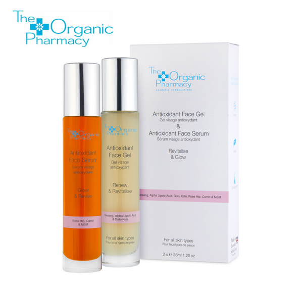 The Organic Pharmacy Antioxidant Face Gel & Antioxidant Face Serum Duo