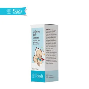 Buds Soothing Organics Calming Rub Cream 30ml Tube (For Tummy Rub) (Exp Jan 2026)