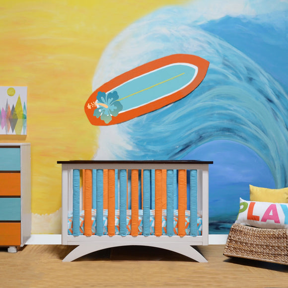 Wonder Bumpers Cotton - Orange & Aqua
