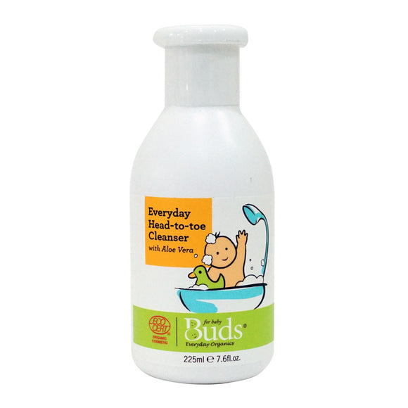 Buds Everyday Organics Everyday Head to Toe Cleanser 225ml (Expires Mar 2024)
