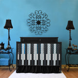 Wonder Bumpers Cotton - Black & White Arabesque