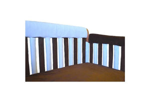 Wonder Bumpers Teething Guards in Minky - Blue & Chocolate