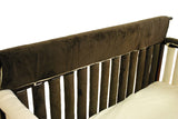 Wonder Bumpers Teething Guards in Minky - Cream & Chocolate