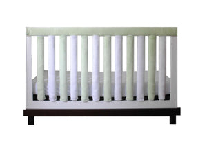 Wonder Bumpers Minky - Green & White   50% OFF NOW!