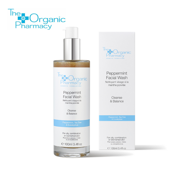 The Organic Pharmacy Peppermint Facial Wash 100ml (exp 10/2024)