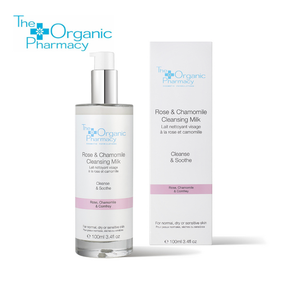 The Organic Pharmacy Rose and Chamomile Cleansing Milk 100ml
