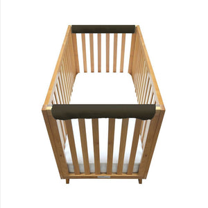 Wonder Bumpers Teething Guards in Minky - Cream & Chocolate