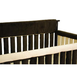 Wonder Bumpers Teething Guards in Minky - Cream & Chocolate