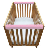 Wonder Bumpers Teething Guards in Organic Cotton - Pink & White
