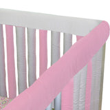 Wonder Bumpers Teething Guards in Organic Cotton - Pink & White