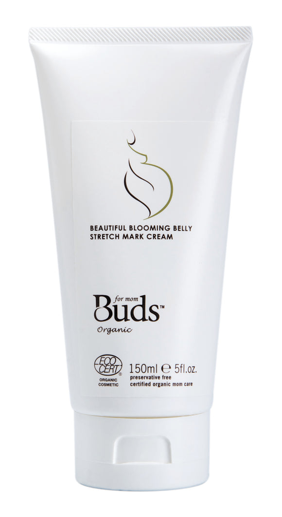 Buds Cherished Organics Beautiful Blooming Belly Stretch Mark Cream 150ml (Expires Aug 2023)